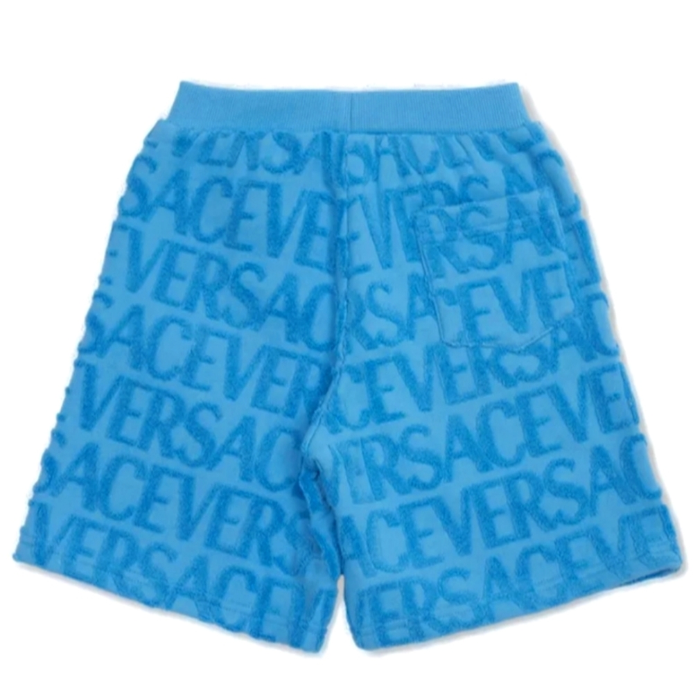 Versace All Over Logo Shorts - Terry Towel Material